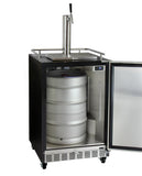 Kegco Full Size Digital Commercial Undercounter Kegerator with X-CLUSIVE Premium Direct Draw Kit - Left Hinge