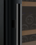 Allavino 47" Wide FlexCount II Tru-Vino 354 Bottle Dual Zone Black Side-by-Side Wine Refrigerator