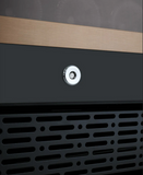 Allavino 47" Wide FlexCount II Tru-Vino 349 Bottle Three Zone Black Side-by-Side Wine Refrigerator