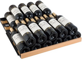 Allavino 47" Wide FlexCount II Tru-Vino 344 Bottle Four Zone Black Side-by-Side Wine Refrigerator