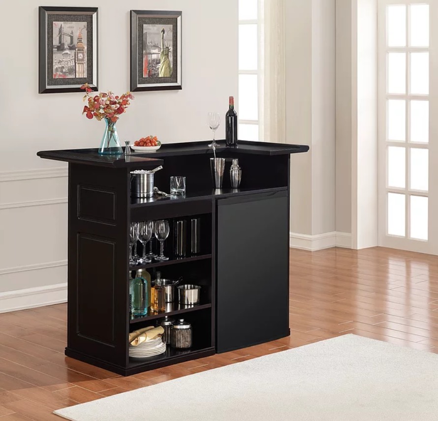American Heritage Billiards Trenton Bar In Black