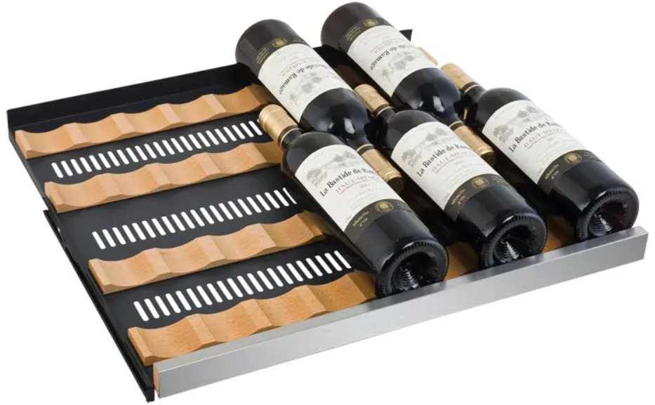 Allavino 47" Wide FlexCount II Tru-Vino 249 Bottle Three Zone Stainless Steel Side-by-Side Wine Refrigerator