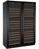 Allavino 47" Wide FlexCount II Tru-Vino 354 Bottle Dual Zone Black Side-by-Side Wine Refrigerator