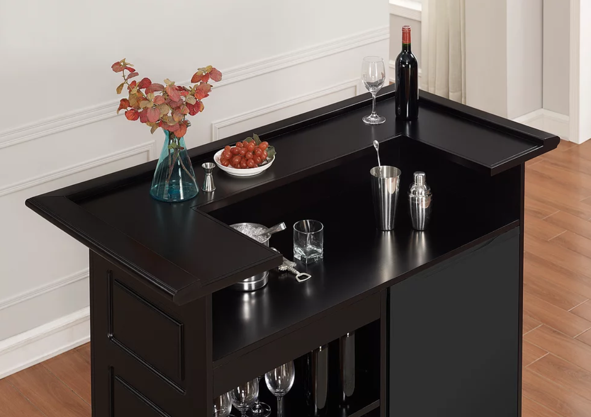 American Heritage Billiards Trenton Bar In Black