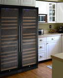 Allavino 47" Wide FlexCount II Tru-Vino 354 Bottle Dual Zone Black Side-by-Side Wine Refrigerator