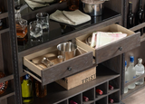 American Heritage Billiards Fairfield Wine Cabinet In Glacier