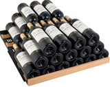 Allavino 47" Wide FlexCount II Tru-Vino 354 Bottle Dual Zone Black Side-by-Side Wine Refrigerator