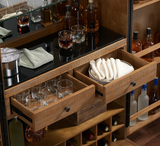 American Heritage Billiards Braxton Wine and Spirit Cabinet