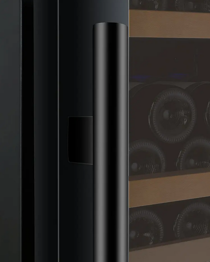 Allavino 47" Wide FlexCount II Tru-Vino 344 Bottle Four Zone Black Side-by-Side Wine Refrigerator