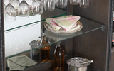 American Heritage Billiards Fairfield Wine Cabinet In Glacier