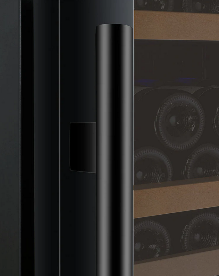 Allavino 47" Wide FlexCount II Tru-Vino 349 Bottle Three Zone Black Side-by-Side Wine Refrigerator