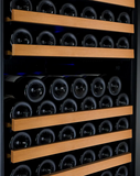 Allavino 47" Wide FlexCount II Tru-Vino 344 Bottle Four Zone Black Side-by-Side Wine Refrigerator