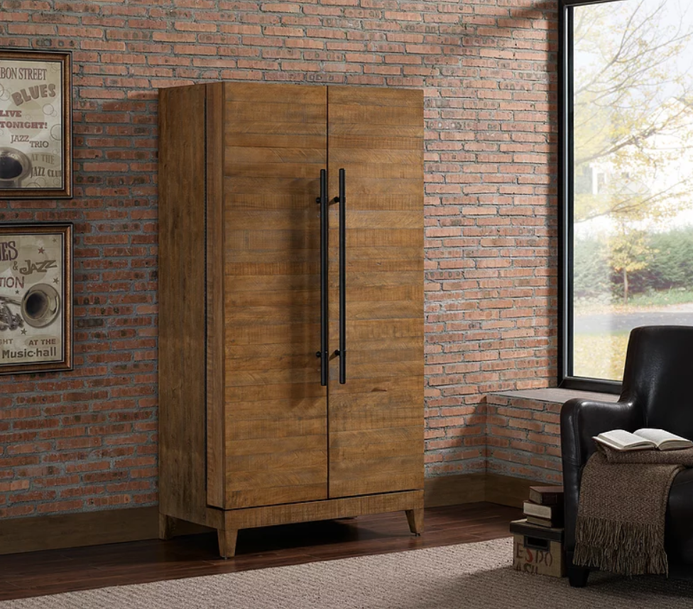 American Heritage Billiards Braxton Wine and Spirit Cabinet