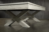 Nixon CrissyCross 7' Slate Pool Table in Whitewash Finish w/ Dining Top Option