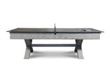 Nixon CrissyCross 8' Slate Pool Table in Whitewash Finish
