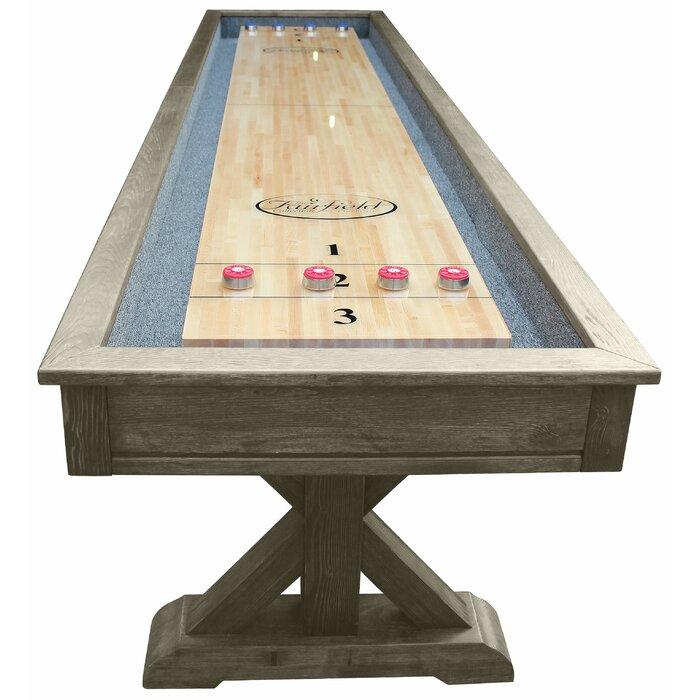 Playcraft Brazos River 14' Pro-Style Shuffleboard Table In Weathered Gray