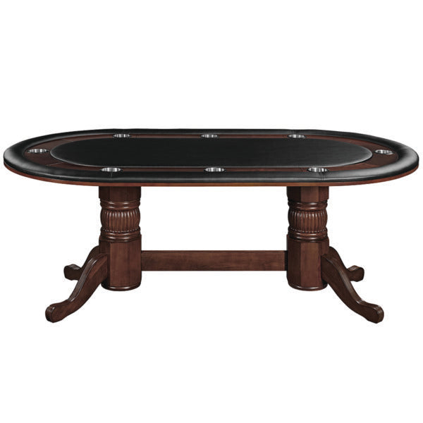 RAM Game Room 84" Texas Hold'em Game Table - Cappuccino
