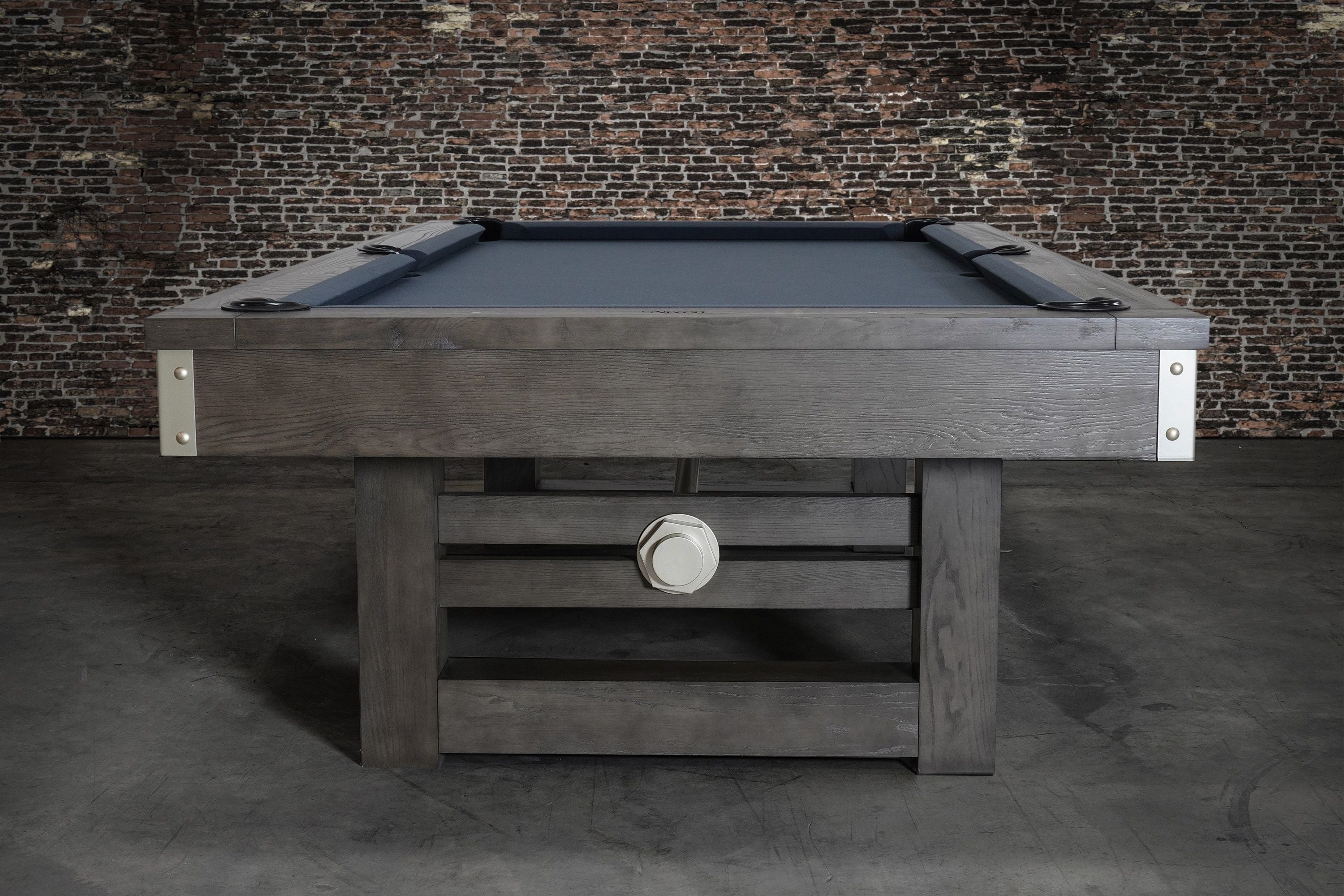 Nixon Bryant 7' Slate Pool Table in Grayson Grey Finish w/ Dining Top Option