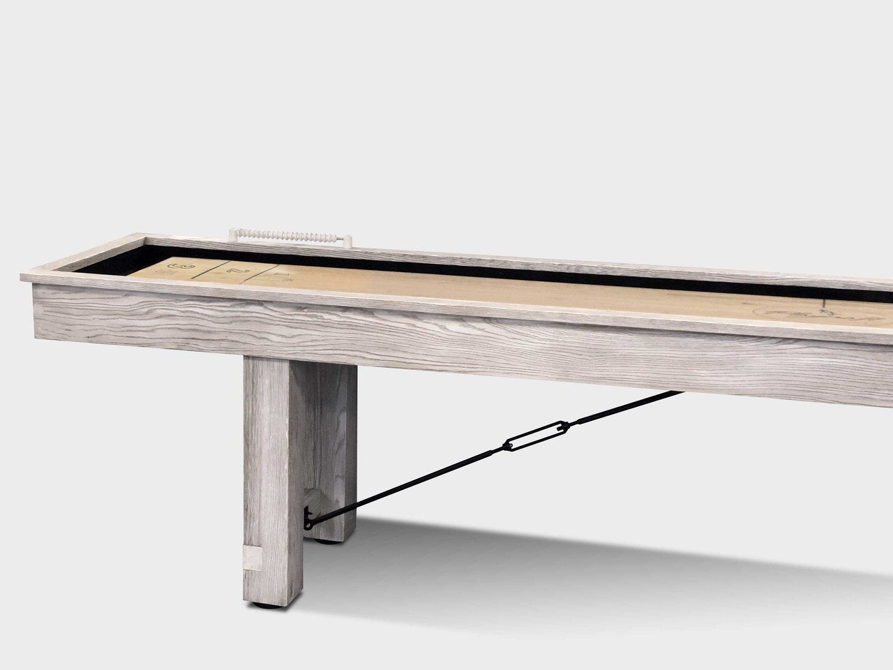 Playcraft 9' Montauk Shuffleboard Table in Weathered Whitewash