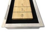 Playcraft 9' Montauk Shuffleboard Table in Weathered Whitewash