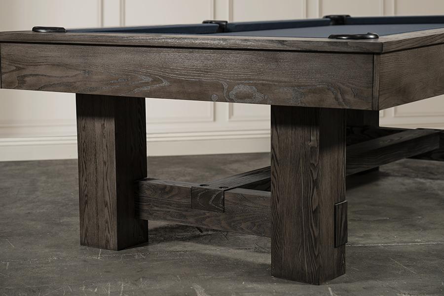 Nixon Rocky 8' Slate Pool Table in Charcoal Finish