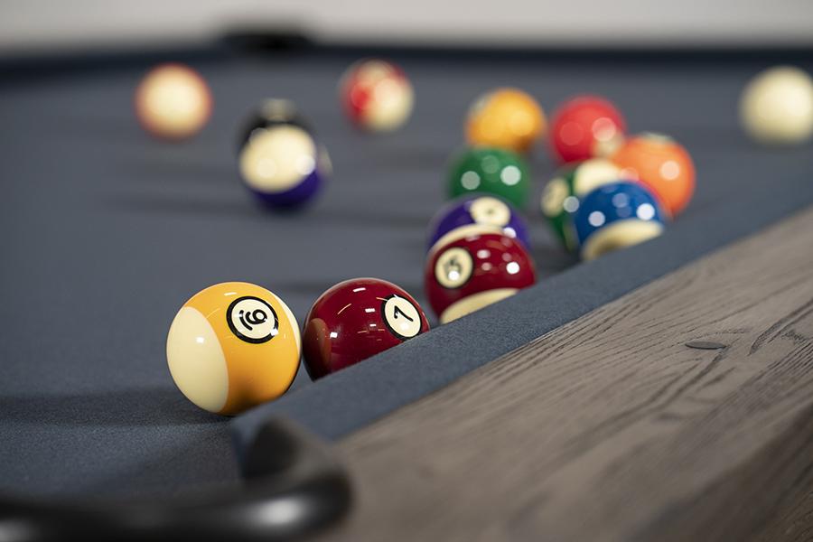Nixon Rocky 8' Slate Pool Table in Charcoal Finish
