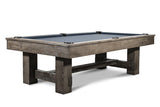 Nixon Rocky 8' Slate Pool Table in Charcoal Finish