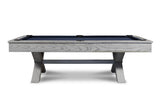 Nixon CrissyCross 8' Slate Pool Table in Whitewash Finish