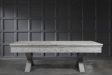 Nixon CrissyCross 8' Slate Pool Table in Whitewash Finish