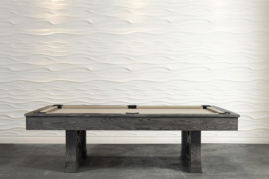 Nixon Nora 8' Slate Pool Table in Charcoal Finish