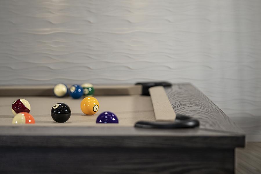Nixon Nora 8' Slate Pool Table in Charcoal Finish
