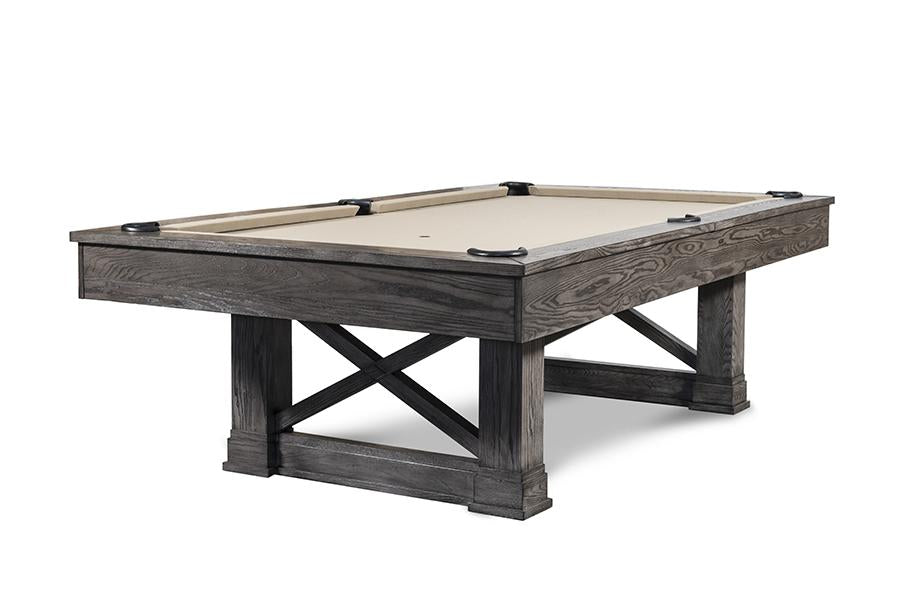 Nixon Nora 8' Slate Pool Table in Charcoal Finish