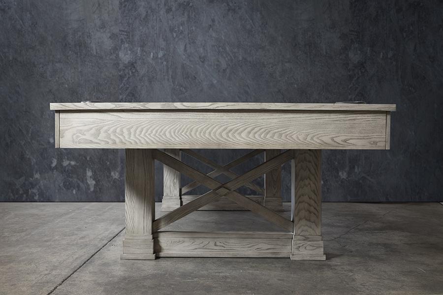 Nixon Nora 8' Slate Pool Table in Whitewash Finish