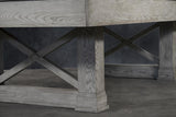 Nixon Nora 8' Slate Pool Table in Whitewash Finish