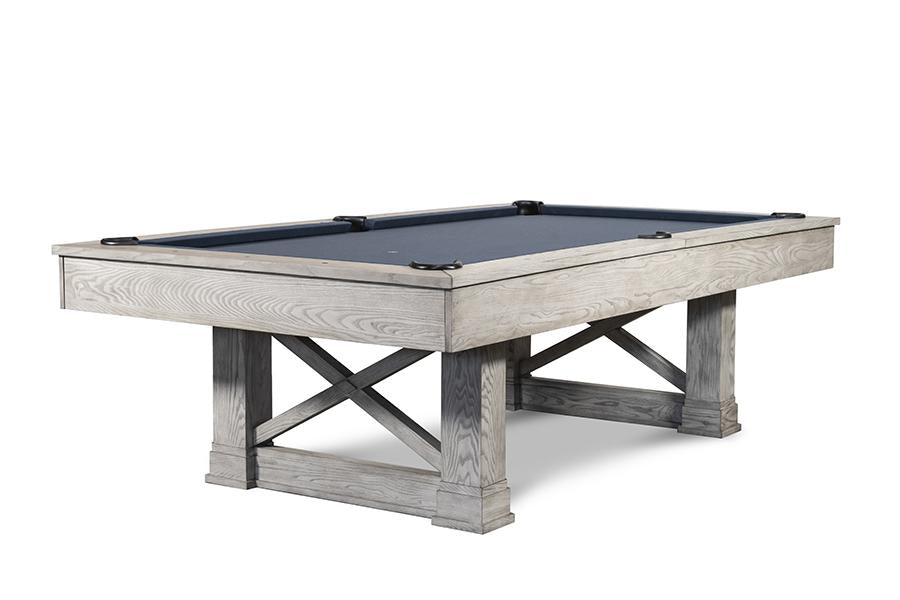 Nixon Nora 8' Slate Pool Table in Whitewash Finish