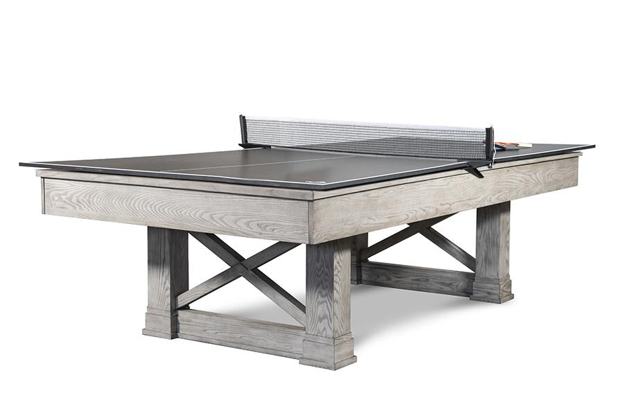 Nixon Nora 8' Slate Pool Table in Whitewash Finish