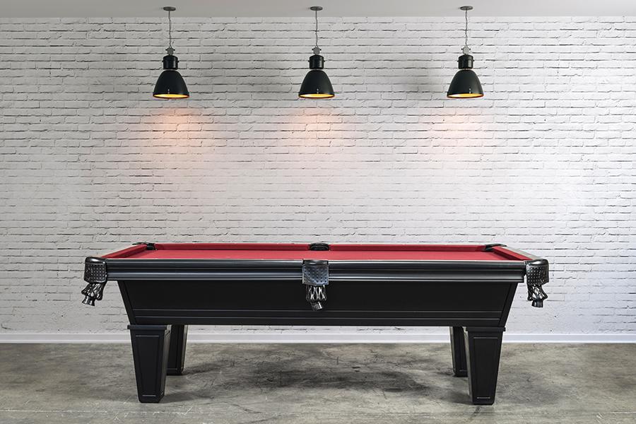 Nixon Milly 8' Slate Pool Table in Black