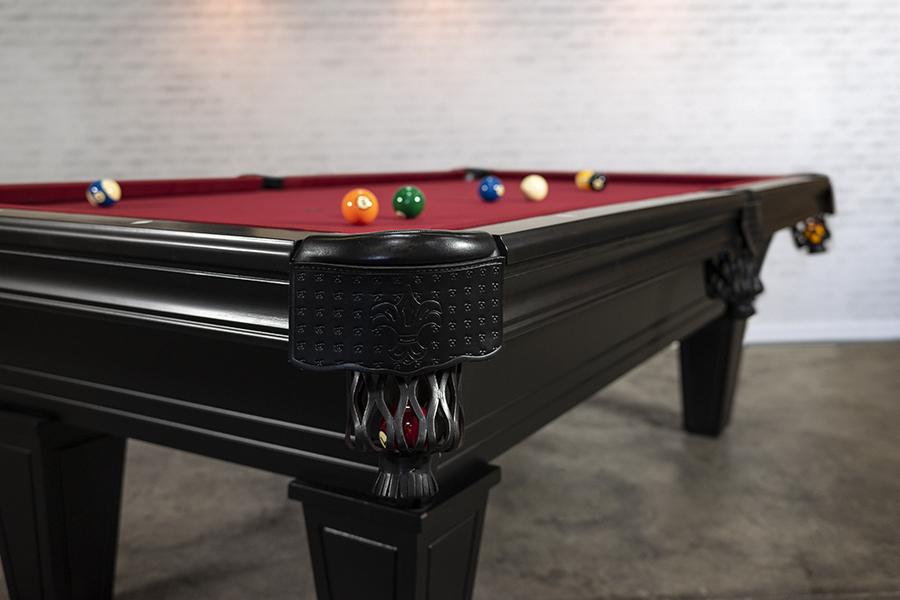 Nixon Milly 8' Slate Pool Table in Black