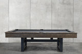 Nixon Mckay Slate Pool Table 8' Slate Pool Table in Brownwash Finish