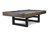 Nixon Mckay Slate Pool Table 8' Slate Pool Table in Brownwash Finish