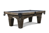 Nixon Bearski 8' Slate Pool Table in Brownwash Finish