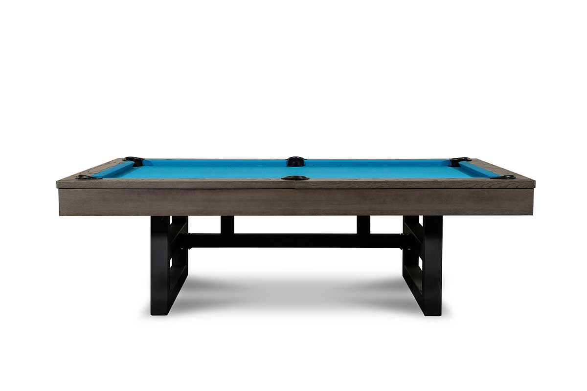 Nixon Mckay 7' Slate Pool Table in Charcoal Finish w/ Dining Top Option