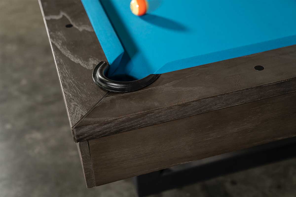 Nixon Mckay 7' Slate Pool Table in Charcoal Finish w/ Dining Top Option