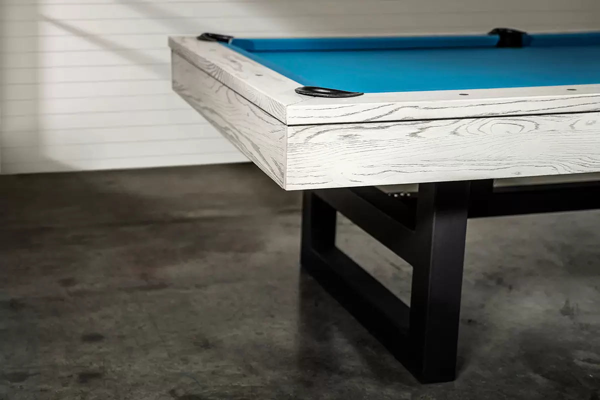 Nixon Mckay Slate Pool Table 7' in Whitewash Finish w/ Dining Top Option