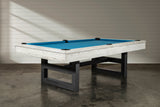 Nixon Mckay Slate Pool Table 7' in Whitewash Finish w/ Dining Top Option