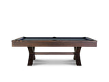 Nixon CrissyCross 7' Slate Pool Table in Brownwash Finish w/ Dining Top Option