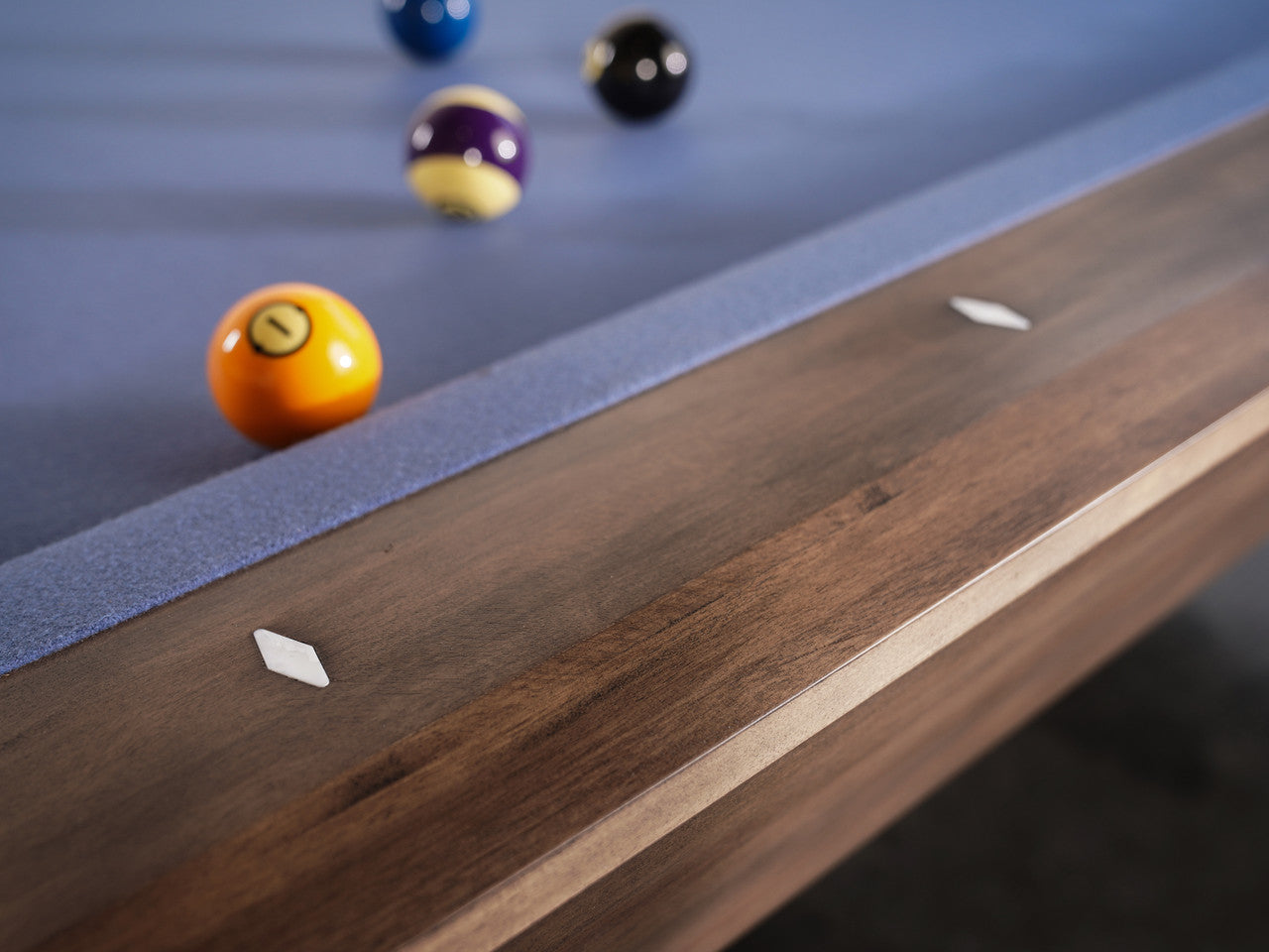 Nixon Desyn 8' Slate Pool Table in Walnut Finish w/ Dining Top Option