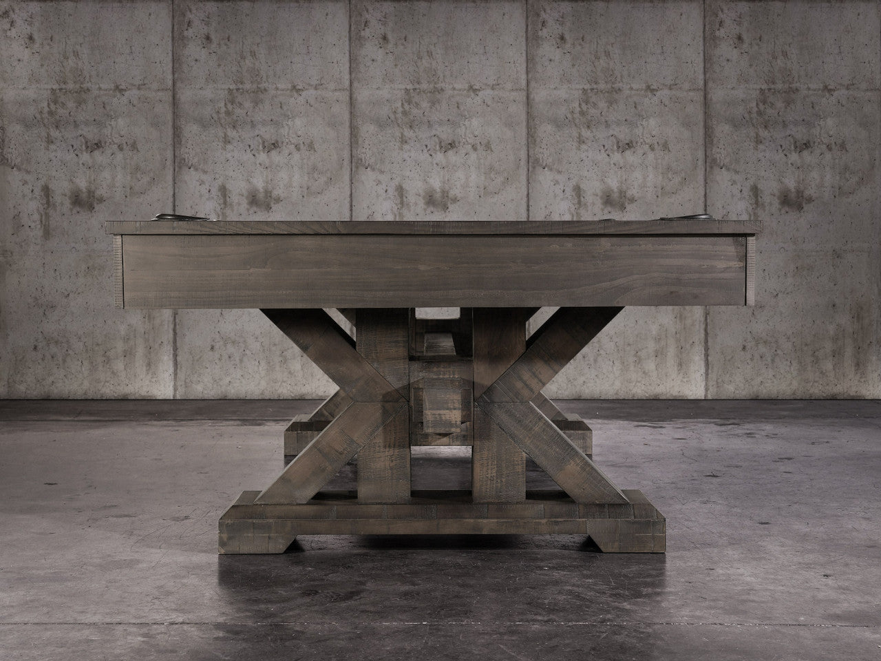 Nixon Jasper 8' Slate Pool Table in Weathered Slate Finish w/ Dining Top Option