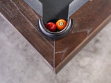 Nixon Nora 7' Slate Pool Table in Brownwash Finish w/ Dining Top Option