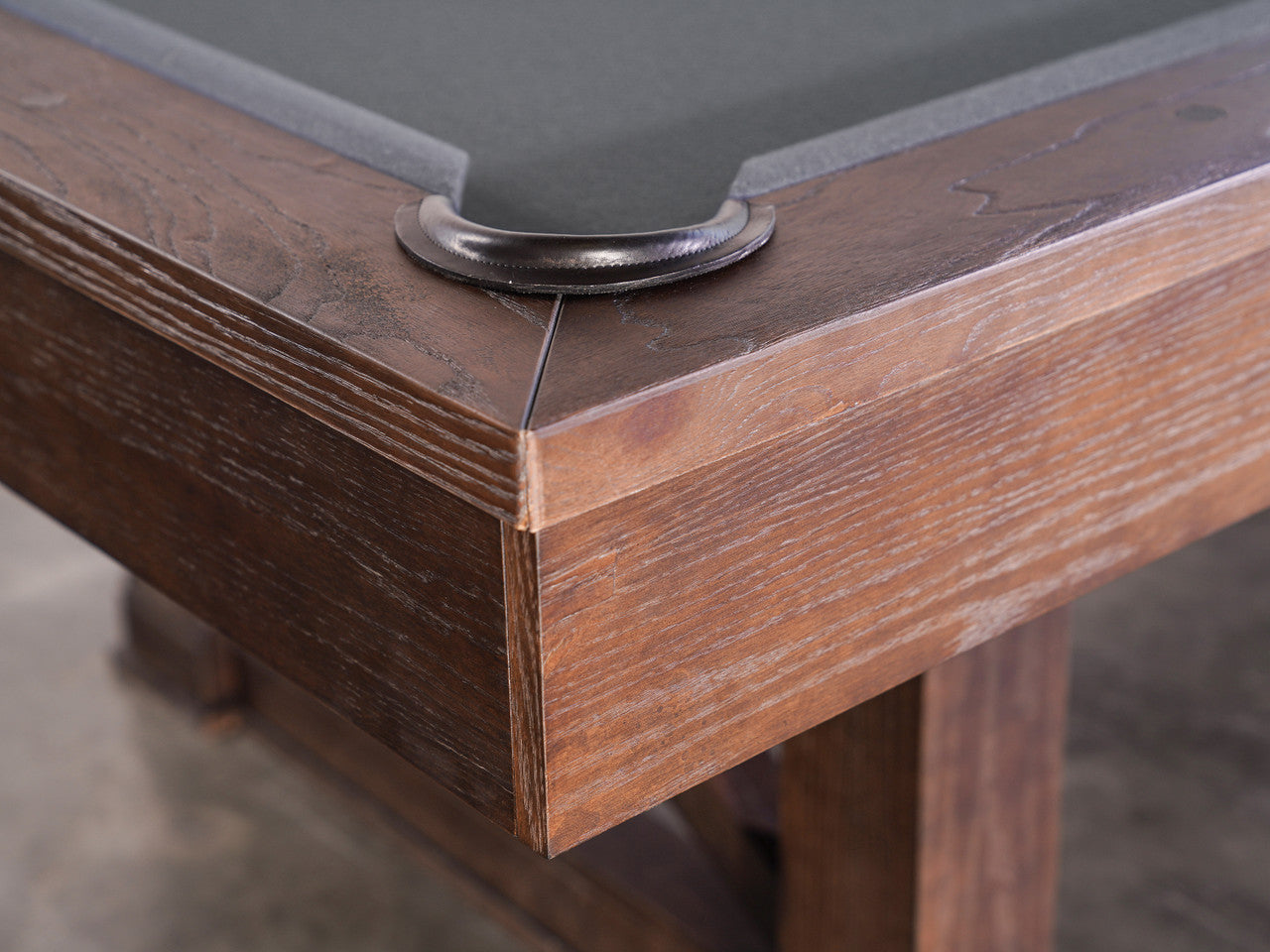 Nixon Nora 7' Slate Pool Table in Brownwash Finish w/ Dining Top Option